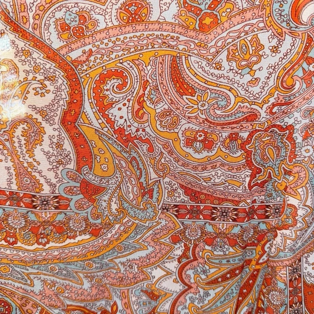 Kate & Lilly Paisley Boho Dress 4 Bell‎ Sleeve Festival Cottagecore Peasant